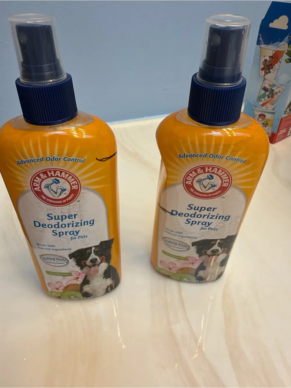 Arm & Hammer Dog Super Deodorizing Spray Kiwi Blossom Scent - partially used.